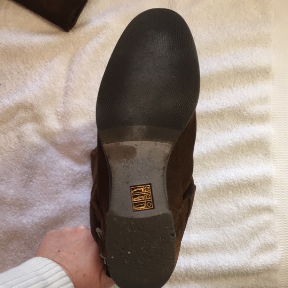 J. Crew tall brown suede pull on boots - Picture 8 of 10